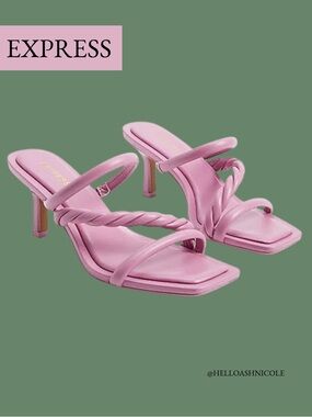 Express Twist Double Strap Mule Sandals
